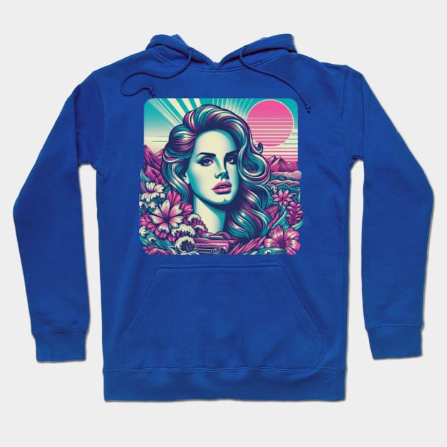 Lana Del Rey - Tropical Sunset Hoodie by Tiger Mountain Design Co.